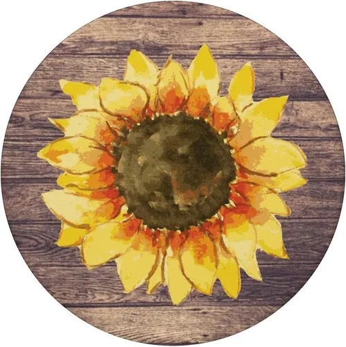 Vista 5 de PopSockets - Agarre y soporte para teléfonos y tabletas con diseño de girasol, color amarillo