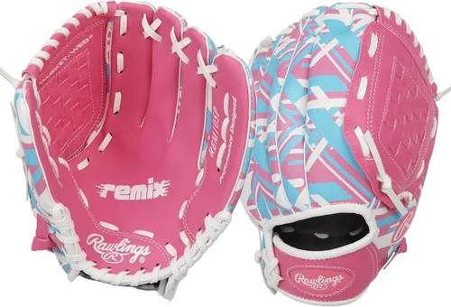 Vista 4 de Rawlings Remix T-Ball & Youth Baseball/Softbol Guante Tallas 9" - 10.5