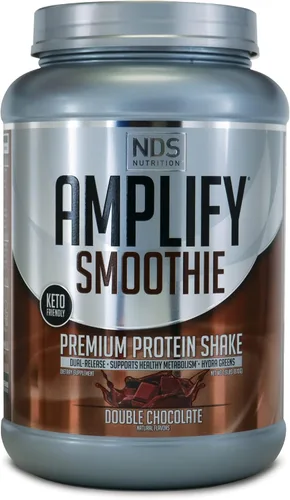 AMPLIFY NDS Nutrition Smoothie - Batido de proteína de suero de leche en polvo con verduras y aminoácidos añadidos, desarrolla músculo magro, gana