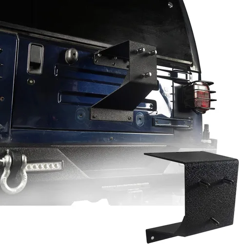 Hooke Road Wrangler TJ - Soporte para neumático de repuesto para modelos Jeep Wrangler YJ TJ LJ 1987-2006, textura de acero resistente