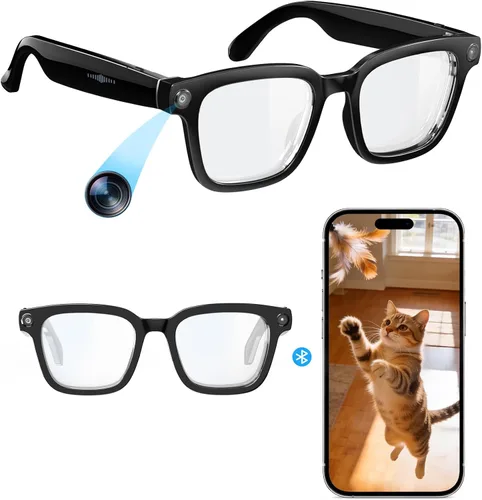 Vista 8 de Lentes inteligentes AI con cámara 4K, gafas de grabación de video con cámara, gafas de sol deportivas polarizadas con estabilización EIS