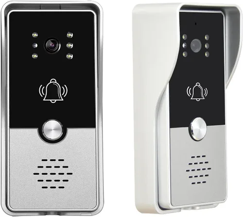 Vista 9 de Sistema de intercomunicación de timbre de video, kit de teléfono de puerta de video de 7 pulgadas, sistema de entrada de video con cable, cámara