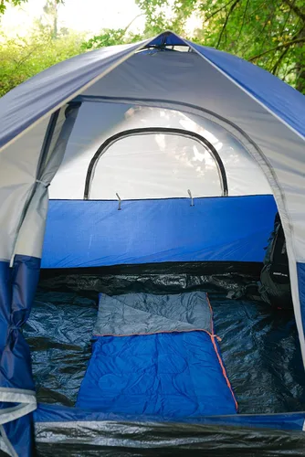 Vista 10 de Stansport Redwood - Saco de dormir rectangular de 30 x 75 pulgadas, azul, verde oscuro