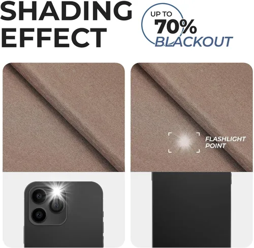 Vista 6 de Superior Linen Semi Blackout Curtains, Room Darkening, Bedroom, Drapes, Kitchen, Living Room Window Accents, Sun Blocking, Grommet Header, Classic