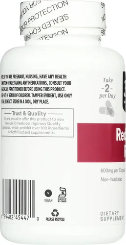 Vista 4 de 365 by Whole Foods Market, Arroz de levadura roja 600 mg, 120