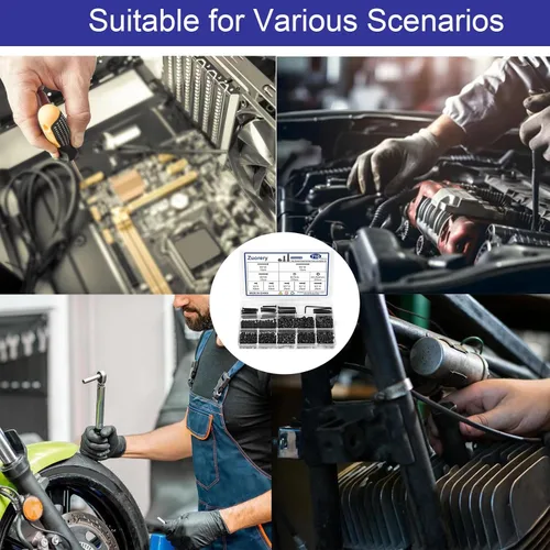 Vista 6 de Kit surtido de tornillos M3 de 710 piezas, tornillos M3 x 6/8/10/12/16/20/25/30mm, tornillos M3 de acero de aleación de grado 10.9, tornillos