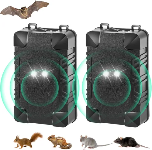 Rodent Repellent for Car Engine, Ultrasonic Mouse Repellent Battery Powered Rat Repellent for Car Rat Deterrent Under Hood with Flashing Lights,Keep