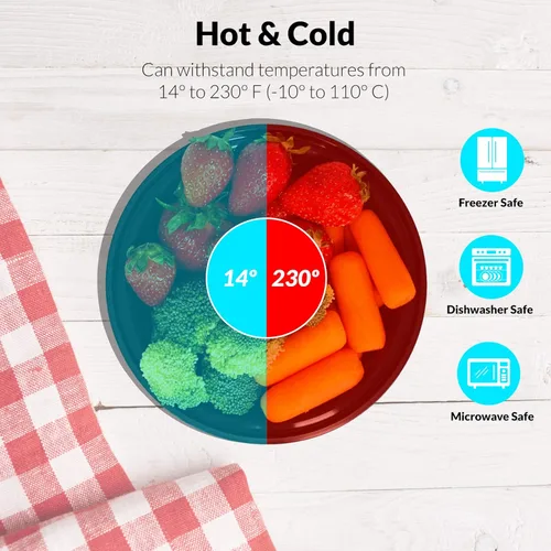 Vista 4 de Reli. Meal Prep Bowls w/Lids - 50 Pack (16 oz) Disposable Bowls with Lids Microwave/Freezer Safe