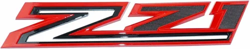 Vista 3 de 2 calcomanías de repuesto para guardabarros laterales Z71 RH LH LH de gran tamaño para Chevy Silverado 2019-2021 (negro rojo)