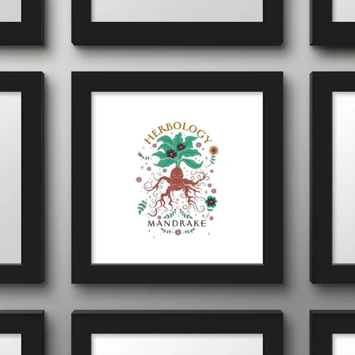 Vista 2 de Trends International Gallery Pops Harry Potter - Póster de pared de herbología de flora y fauna, mandrágora, 12.00 x 12.00 pulgadas, versión