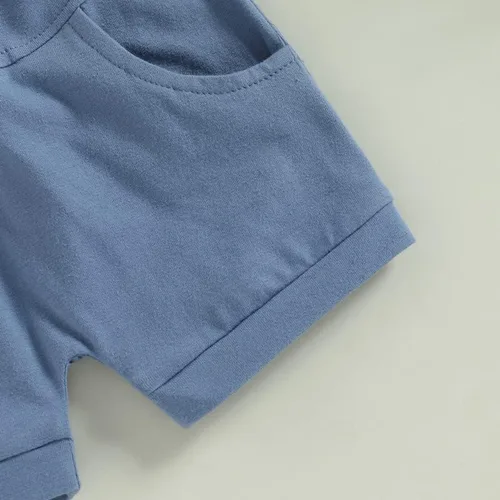 Vista 7 de Conjunto de ropa patriótica con estampado americano para el 4 de julio para bebé y niño del 4 de julio