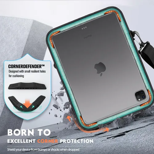 Vista 4 de MoKo Funda de transporte con bolsillos para tablet de 10-13 pulgadas, compatible con el nuevo iPad Pro M5 de 13 pulgadas & Air M3, Pro de 12.9/11