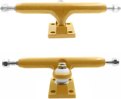 Vista 3 de SPITBOARDS® 32 mm Fingerboard Pro Trucks by, Real Lock Nuts, Single Axis, Kingpins, Rubber O-Ring Urethane Bushings, Optimised Hanger, Width 32 mm