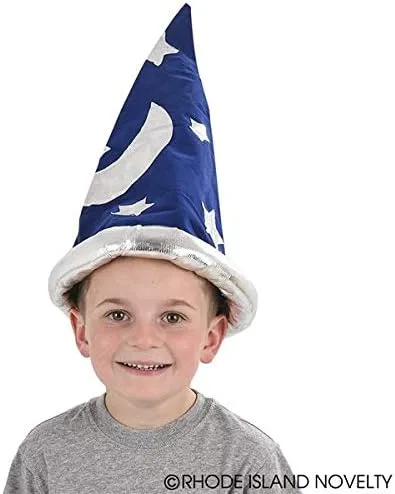 Vista 2 de Sombreros novedosos de Halloween para hombre y mujer, disfraz renacentista Merlin Magic Wizard Hat