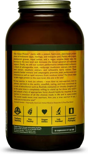Vista 3 de HealthForce SuperFoods Elite Green Protein Elite Mesquite 17.64 oz en polvo