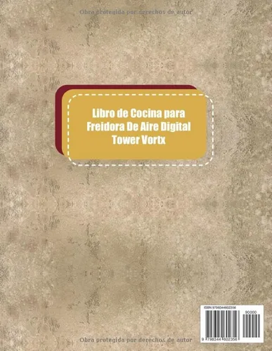 Vista 2 de Libro de Cocina para Freidora De Aire Digital Tower Vortx 365 Días Recetas Rápidas y Fáciles para Perder Peso con un Estilo de Vida Bajo