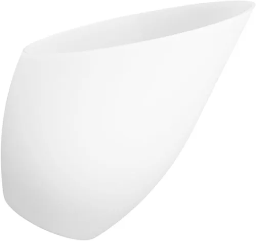 Mobestech Pantalla minimalista con forma de herradura para lámpara de pie, cubierta de luz, pantallas decorativas blanco 1