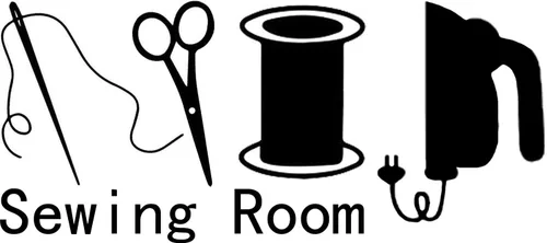 Calcomanías de pared con hilo de aguja para sala de coser, calcomanías de pared para tienda de ropa, tienda de ropa, ventana, calcomanía de vinilo