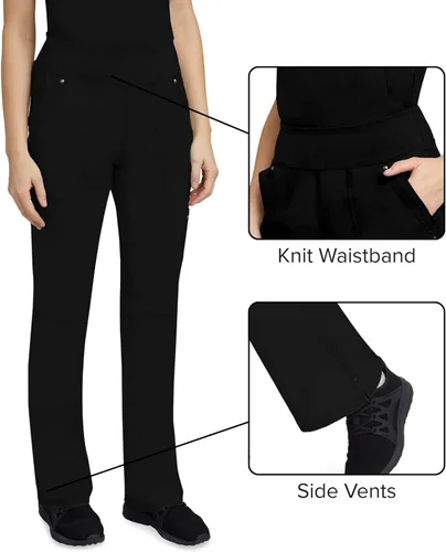 Vista 3 de Healing Hands Purple Label - Pantalón Tori para mujer - Cinco bolsillos pantalón tipo Cargo uniforme de hospital