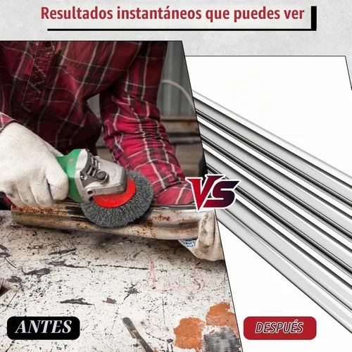 Vista 5 de 9 Piezas Ruedas de Alambre para Amoladora Angular - 4 Pulgadas y 3 Pulgadas Cepillo de Alambre Anudado/Rizado para Amoladora, se Adapta a Amoladora