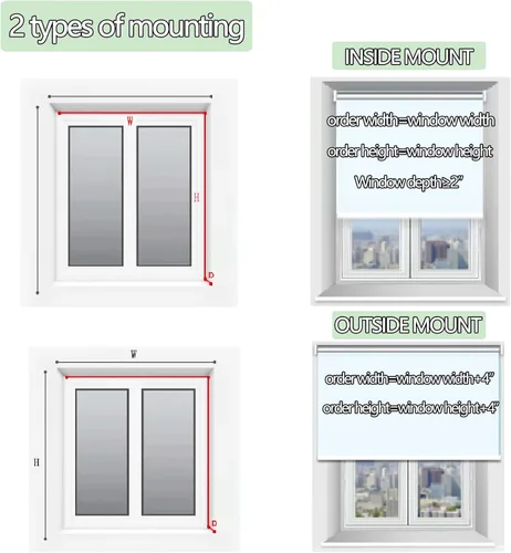 Vista 6 de Persianas enrollables sin cordón 50 % opacas con aislamiento térmico, protección UV y retardantes de llama, persianas de tamaño personalizado