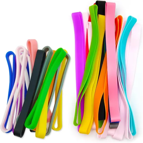 Vista 9 de 40 bandas de goma de silicona de 3 pulgadas, bandas de goma de colores, bandas elásticas de goma de colores surtidos para libros, tarjetas