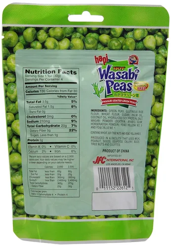 Vista 2 de Hapi Bolsa de guisantes Wasabi, 4.23 onzas (paquete de 12)