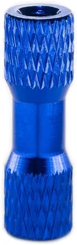 Vista 15 de [12 piezas] Separador de aluminio moleteado M3 de 0.787 in, pilar espaciador de columna de cabeza ancha para piezas de bricolaje RC/FPV/Drone Negro