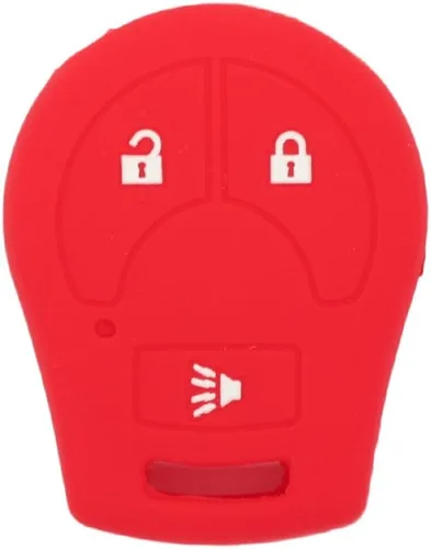 Vista 4 de SEGADEN - Funda protectora de silicona compatible con llave remota de Nissan de 3 botones CV2506 Negra Negro