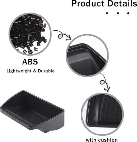 Vista 6 de Bandeja Organizadora de Consola Central para Honda Pilot 2016-2022/ Ridgeline 2020-2023/ Passport 2019-2023 Accesorios, Caja de Almacenamiento
