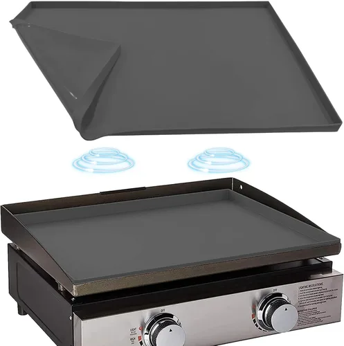 Vista 8 de Alfombrilla de silicona para parrilla de 22 pulgadas de Blackstone, silicona resistente de grado alimenticio, cubierta protectora para todas