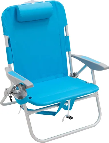 Vista 16 de Rio Beach 2-Pack Wide Big Boy 4-Position Backpack Beach Chair with Pillow, Arms, and Storage Pouch, Lightweight Outdoor Portable Camping Chair with