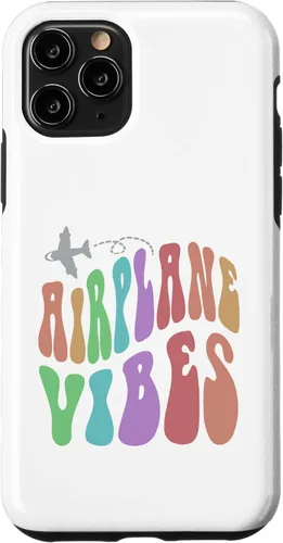Vista 29 de Groovy Airplane Vibes Travel Mode Pilot Crew Retro Vacation Case for iPhone 16