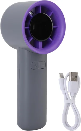 Vista 6 de Fdit Handheld Fan, USB Powered, Silent Handheld Fan with High Speed and Cold Wind, for Outdoor Travel, with Foldable Design