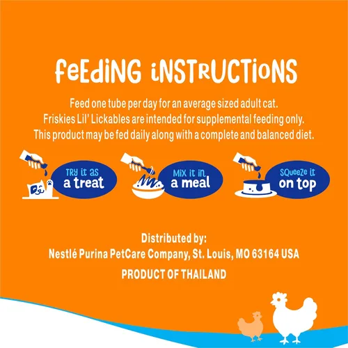 Vista 6 de Purina Friskies Lil' Lickables - Golosinas para gatos con pollo para lamer – 16 onzas (paquete de 32)