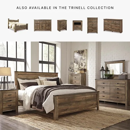 Vista 7 de Signature Design por Ashley B446-57 Trinell cabecera tamaño Queen
