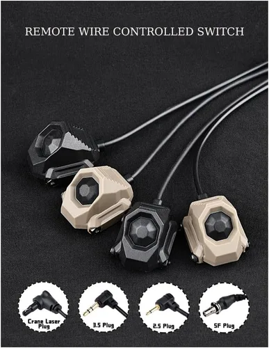 Vista 6 de Interruptor de presión de activación remota con botón modular táctico para SF M300 M600 PEQ15/PEQ DBAL NGAL Series Weapon Light y linterna táctica