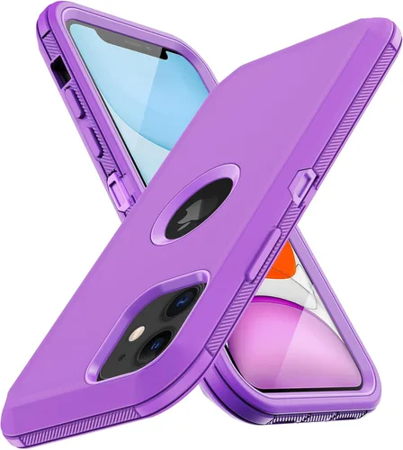 Vista 20 de Funda para iPhone 11, con protector de pantalla integrado, protección resistente contra caídas, cuerpo completo, a prueba de golpes, a prueba