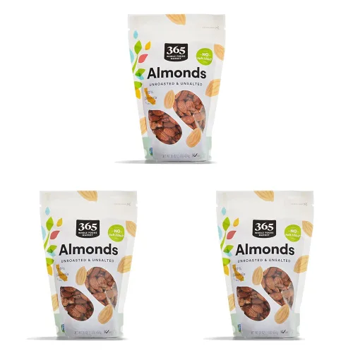 Vista 3 de 365 by Whole Foods Market, Almendras enteras crudas, 16 onzas