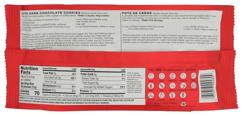 Vista 2 de Guittard Chips de hornear, 63% Chocolate extra oscuro, 11.5 oz