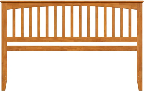 Vista 103 de AFI, Mission - Cabecero de madera maciza individual con cargador acoplable, color gris