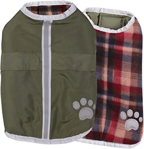 Vista 17 de Zack & Zoey Manta para perro, abrigo de poliéster Nor 'easter., XS, Negro