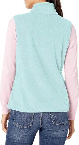 Vista 2 de Tienda Essentials Chaleco de forro de vellón suave, sin mangas, de corte clásico para mujer (disponible en tallas extragrandes)