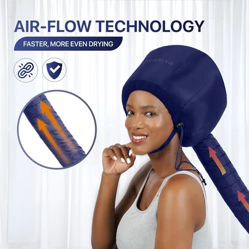 Vista 3 de Accesorio de capó para secador de pelo Granteva con una diadema integrada que reduce el calor alrededor de las orejas y el cuello - Accesorio
