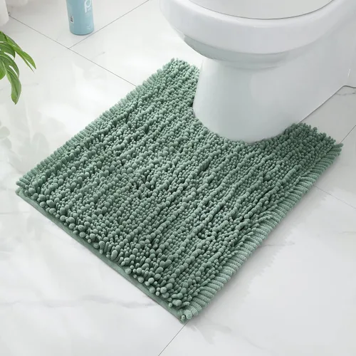 Vista 39 de FLOLEOPA Alfombras de baño de microfibra suave y esponjosa, tapetes de baño absorbentes, antideslizantes, lavables a máquina y de secado rápido