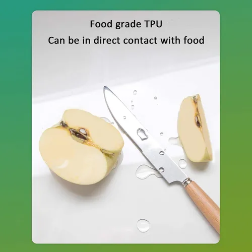 Vista 4 de Protector de mesa transparente de poliuretano TPU ignífugo, impermeable, antiescaldado, transparente, 45 tamaños, para mesa de comedor, escritorios