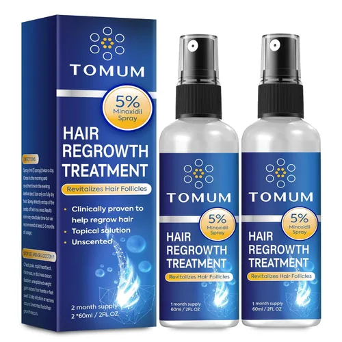 Minoxidil para hombres y mujeres Crecimiento del cabello: 5% de minoxidil en aerosol tópico Tratamiento para el crecimiento del cabello Detener el