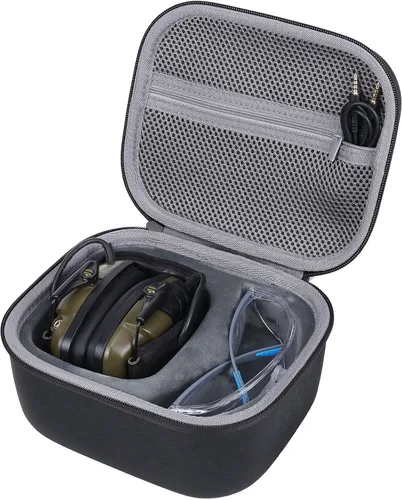 Vista 3 de co2CREA Estuche rígido de viaje para Howard Leight Impact Sport OD Orejeras eléctricas para gafas de seguridad Genesis Sharp-Shooter
