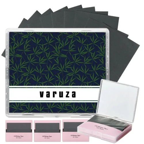 Vista 11 de [100 unidades + estuche de espejo] Hojas de secado de aceite de carbón de bambú natural para cara coreana con estuche de espejo