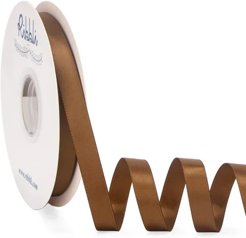 Vista 10 de Ribbli - Cinta de satén negra de doble cara, 1/2 pulgada x 50 yardas continuas - Cinta de satén negra para envoltura de regalos, manualidades